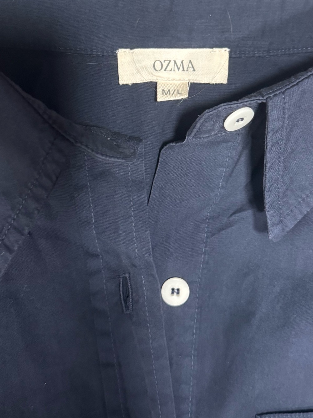 Ozma Marcie Shirt in Navy - Picture 4 of 5